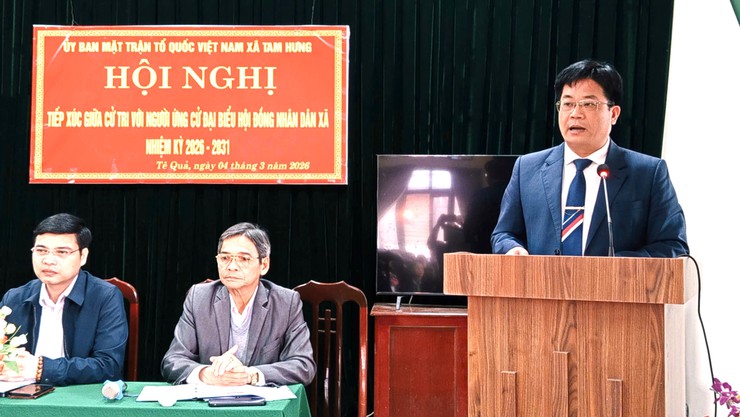 Hội nghị tiếp xúc cử tri với những người ứng cử đại biểu HĐND xã Tam Hưng nhiệm kỳ 2026 – 2031 (Đơn vị Bầu cử số 1)- Ảnh 6.