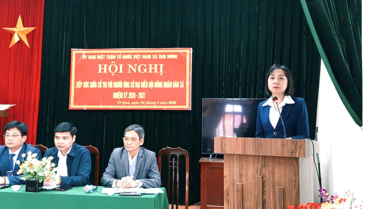 Hội nghị tiếp xúc cử tri với những người ứng cử đại biểu HĐND xã Tam Hưng nhiệm kỳ 2026 – 2031 (Đơn vị Bầu cử số 1)- Ảnh 7.