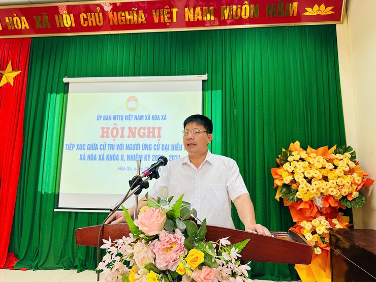 ỨNG CỬ VIÊN ĐƠN VỊ BẦU CỬ SỐ 03 XÃ HOÀ XÁ 
HOÀN THÀNH TIẾP XÚC CỬ TRI VẬN ĐỘNG BẦU CỬ- Ảnh 4.