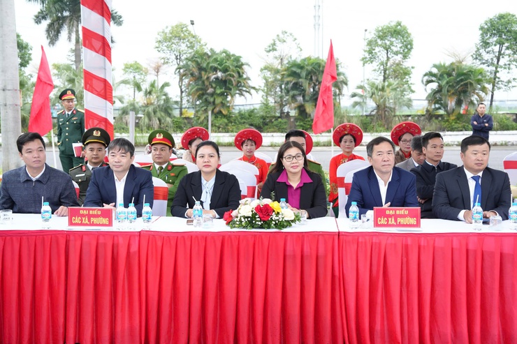 Trang trọng Lễ giao- nhận quân năm 2026 tại điểm giao quân xã Thanh Oai- Ảnh 5.