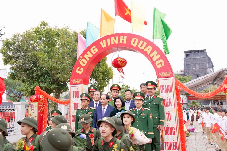 UBND xã Thiên Lộc tổ chức hội nghị động viên công dân lên đường thực hiện nghĩa vụ quân sự và tham gia nghĩa vụ Công an nhân dân năm 2026- Ảnh 35.