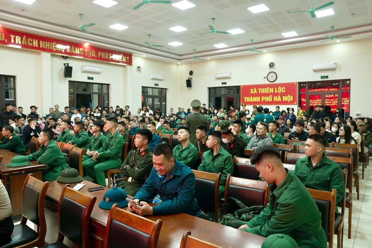 UBND xã Thiên Lộc tổ chức hội nghị động viên công dân lên đường thực hiện nghĩa vụ quân sự và tham gia nghĩa vụ Công an nhân dân năm 2026- Ảnh 7.