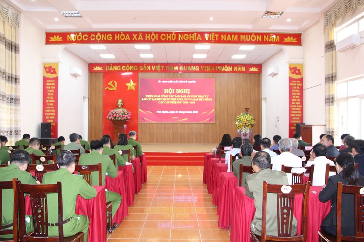 Xã Phú Nghĩa triển khai công tác bảo đảm an ninh trật tự phục vụ bầu cử Quốc hội khóa XVI và HĐND các cấp nhiệm kỳ 2026 - 2031- Ảnh 2.