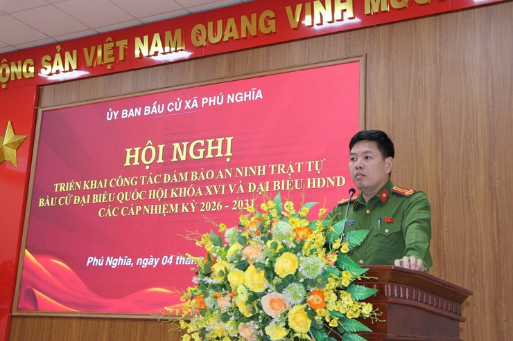 Xã Phú Nghĩa triển khai công tác bảo đảm an ninh trật tự phục vụ bầu cử Quốc hội khóa XVI và HĐND các cấp nhiệm kỳ 2026 - 2031- Ảnh 3.