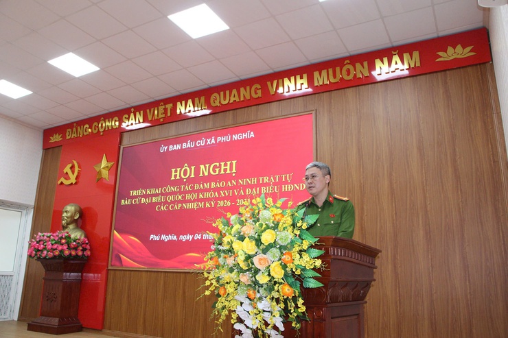 Xã Phú Nghĩa triển khai công tác bảo đảm an ninh trật tự phục vụ bầu cử Quốc hội khóa XVI và HĐND các cấp nhiệm kỳ 2026 - 2031- Ảnh 6.