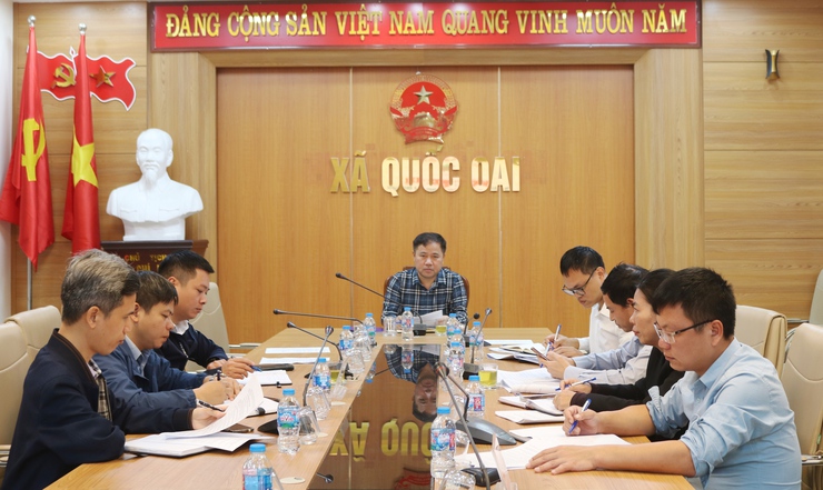 Quốc Oai kiểm đếm tiến độ giải phóng mặt bằng các dự án đầu tư công trên địa bàn- Ảnh 1.