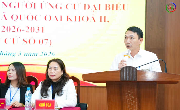 Hội nghị tiếp xúc cử tri để người ứng cử đại biểu HĐND xã Quốc Oai khóa II vận động bầu cử tại đơn vị bầu cử số 07- Ảnh 11.