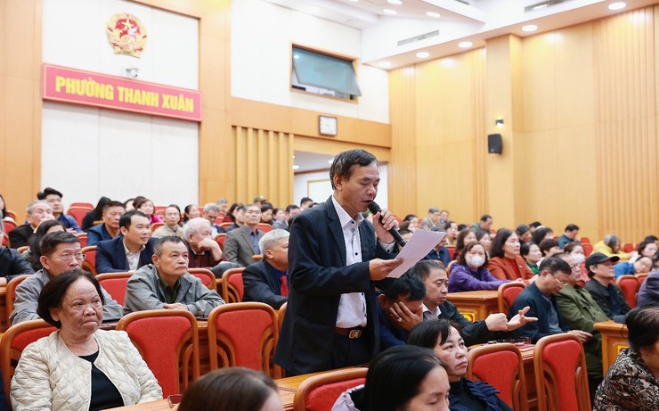 Hội nghị tiếp xúc giữa cử tri với người ứng cử đại biểu Hội đồng nhân dân phường Thanh Xuân nhiệm kỳ 2026-2031 tại Đơn vị bầu cử số 03 - Ảnh 8.