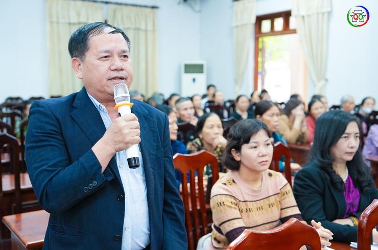 Hội nghị tiếp xúc cử tri để người ứng cử đại biểu HĐND xã Quốc Oai khóa II vận động bầu cử tại đơn vị bầu cử số 07- Ảnh 18.