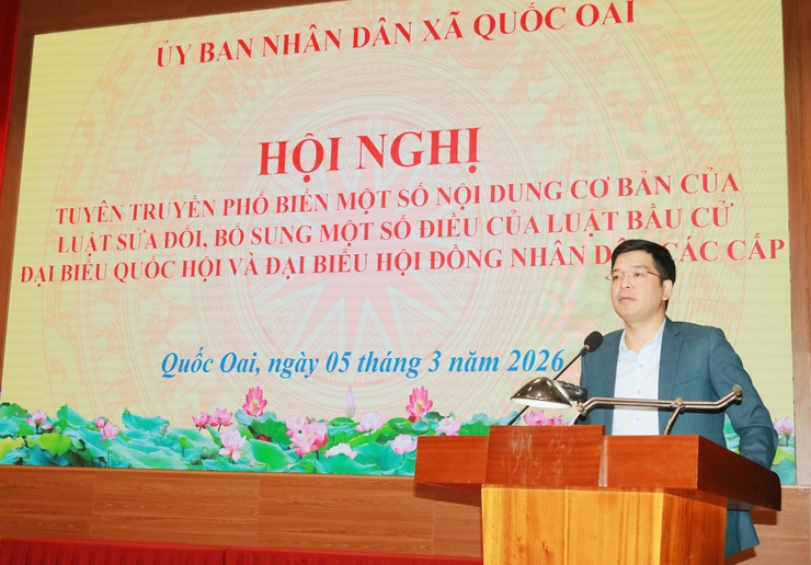 Xã Quốc Oai tuyên truyền luật sửa đổi, bổ sung luật bầu cử đại biểu Quốc hội và HĐND các cấp- Ảnh 3.