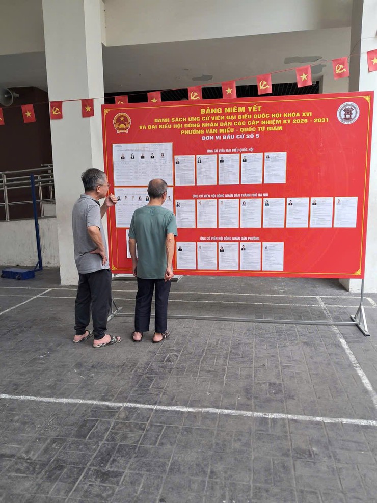 PHƯỜNG VĂN MIẾU – QUỐC TỬ GIÁM: NIÊM YẾT DANH SÁCH NGƯỜI ỨNG CỬ TẠI 32 KHU VỰC BỎ PHIẾU- Ảnh 10.