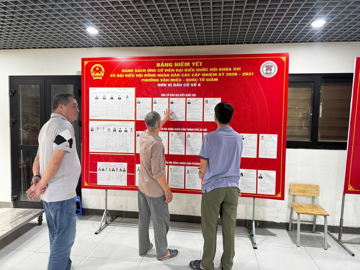 PHƯỜNG VĂN MIẾU – QUỐC TỬ GIÁM: NIÊM YẾT DANH SÁCH NGƯỜI ỨNG CỬ TẠI 32 KHU VỰC BỎ PHIẾU- Ảnh 9.
