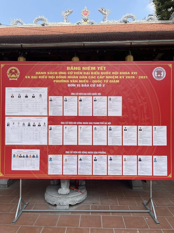 PHƯỜNG VĂN MIẾU – QUỐC TỬ GIÁM: NIÊM YẾT DANH SÁCH NGƯỜI ỨNG CỬ TẠI 32 KHU VỰC BỎ PHIẾU- Ảnh 7.
