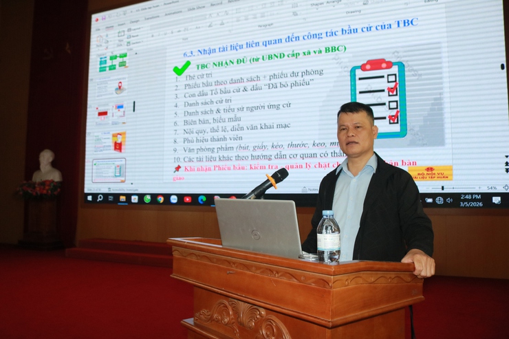 Quốc Oai tập huấn nghiệp vụ công tác bầu cử đại biểu Quốc hội khóa XVI và đại biểu HĐND các cấp- Ảnh 8.