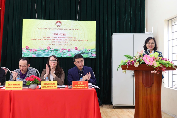 Phường Xuân Đỉnh: Tiếp xúc cử tri tại khu vực bầu cử số 4- Ảnh 3.