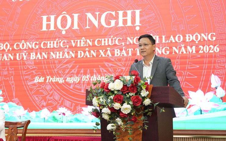 Bát Tràng tổ chức hội nghị cán bộ, công chức, viên chức, người lao động năm 2026- Ảnh 1.