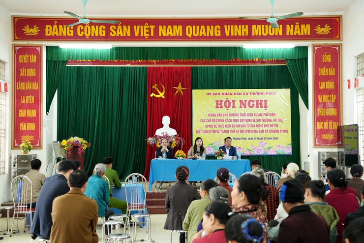 Thượng Phúc thông báo chủ trương thực hiện dự án để triển khai thực hiện dự án đầu tư xây dựng Khu đô thị thể thao Olympic tại thôn La Uyên- Ảnh 1.