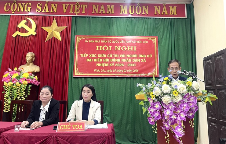 Hội nghị tiếp xúc giữa cử tri với người ứng cử đại biểu HĐND xã, nhiệm kỳ 2026-2031, đơn vị bầu cử số 7- Ảnh 6.