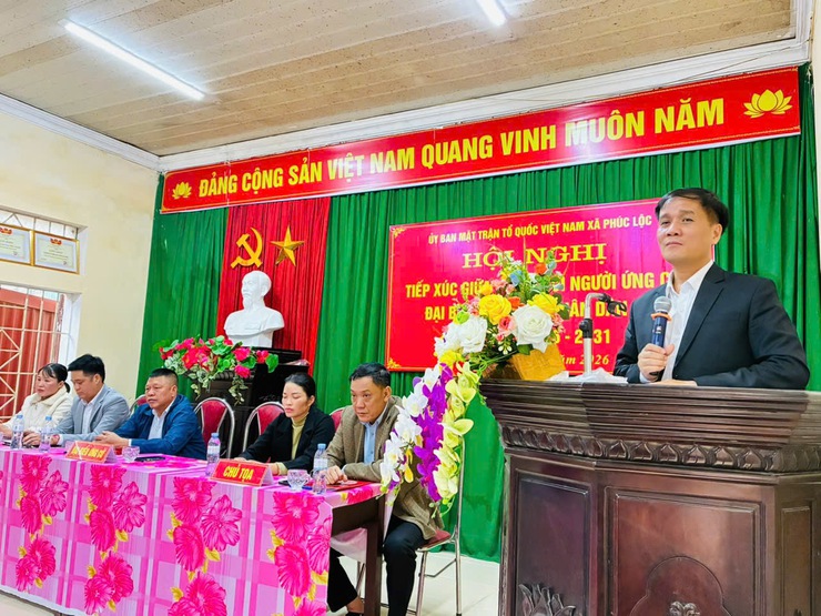 Hội nghị tiếp xúc cử tri với người ứng cử đại biểu HĐND xã Phúc Lộc, nhiệm kỳ 2026-2031, đơn vị bầu cử số 3- Ảnh 2.