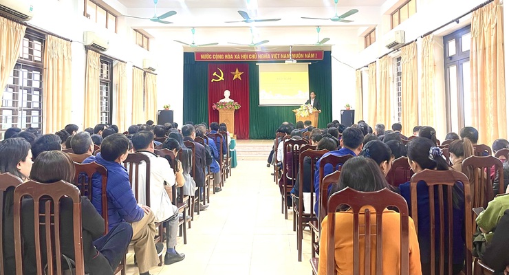 Hội nghị quán triệt một số nội dung chuẩn bị công tác bầu cử đại biểu Quốc hội và HĐND các cấp nhiệm kỳ 2026-2031 ở xã Phúc Lộc- Ảnh 4.