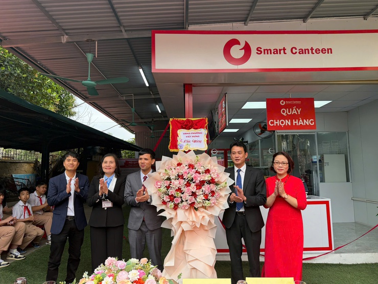 Phường Việt Hưng tiếp tục cho ra mắt mô hình “Smart Canteen” tại 03 cơ sở giáo dục- Ảnh 5.