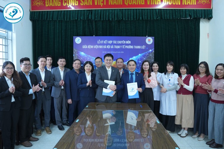 TRẠM Y TẾ PHƯỜNG THANH LIỆT KÝ KẾT HỢP TÁC CHUYÊN MÔN VỚI BỆNH VIỆN NHI HÀ NỘI - Ảnh 8.