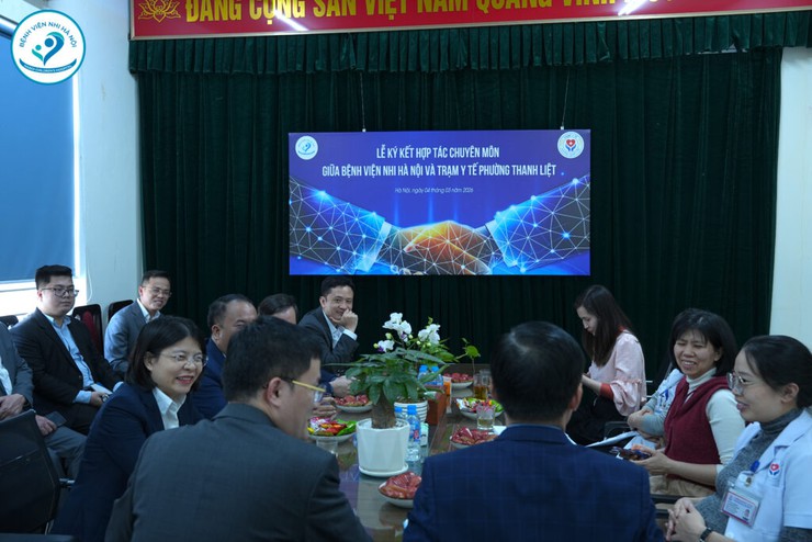 TRẠM Y TẾ PHƯỜNG THANH LIỆT KÝ KẾT HỢP TÁC CHUYÊN MÔN VỚI BỆNH VIỆN NHI HÀ NỘI - Ảnh 6.