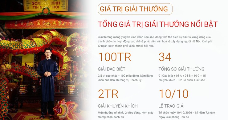 Phường Bồ Đề hưởng ứng Giải Báo chí về phát triển văn hóa và xây dựng Người Hà Nội thanh lịch, văn minh lần thứ IX – năm 2026
- Ảnh 6.