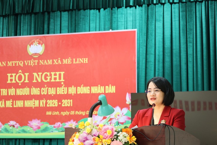 Xã Mê Linh triển khai Hội nghị tiếp xúc cử tri để người ứng cử vận động bầu cử Đại biểu HĐND xã nhiệm kì 2026 - 2031- Ảnh 5.
