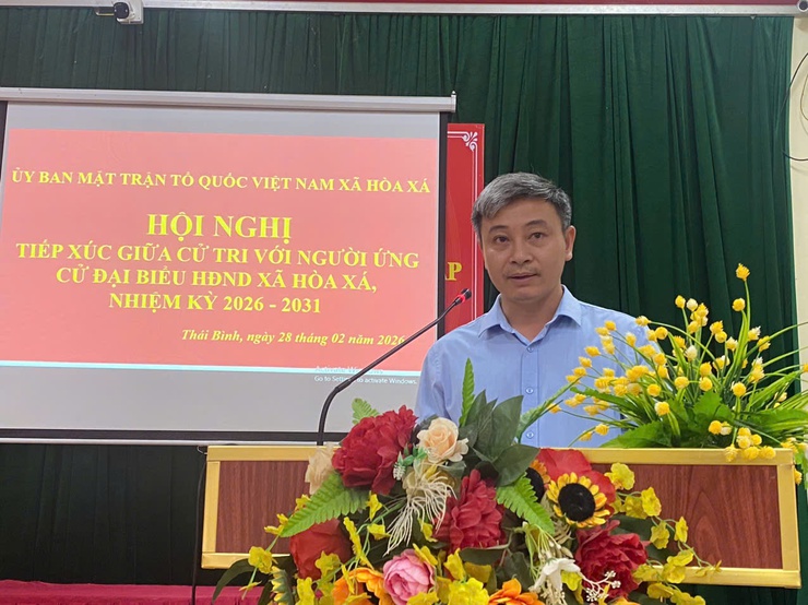 HỘI NGHỊ TIẾP XÚC CỬ TRI ĐƠN VỊ BẦU CỬ SỐ 1 – LAN TỎA NIỀM TIN, KỲ VỌNG VÀ TRÁCH NHIỆM VÌ NHÂN DÂN- Ảnh 5.
