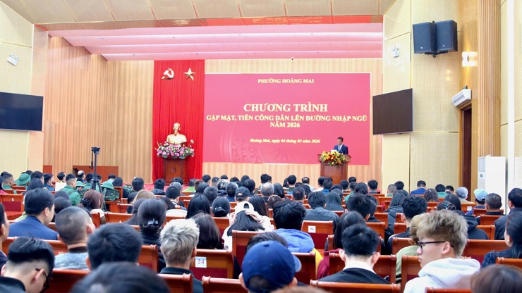 THANH NIÊN PHƯỜNG HOÀNG MAI HĂNG HÁI LÊN ĐƯỜNG NHẬP NGŨ NĂM 2026- Ảnh 2.
