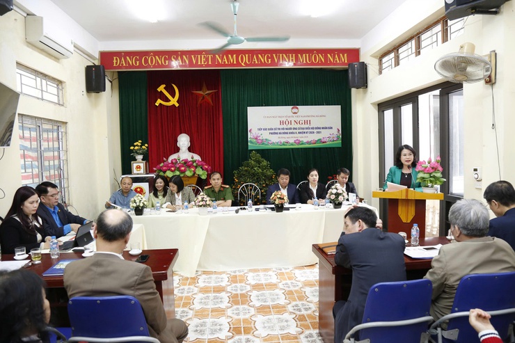 Ứng cử viên HĐND phường Hà Đông- Đơn vị bầu cử số 1 tiếp xúc cử tri vận động bầu cử- Ảnh 13.