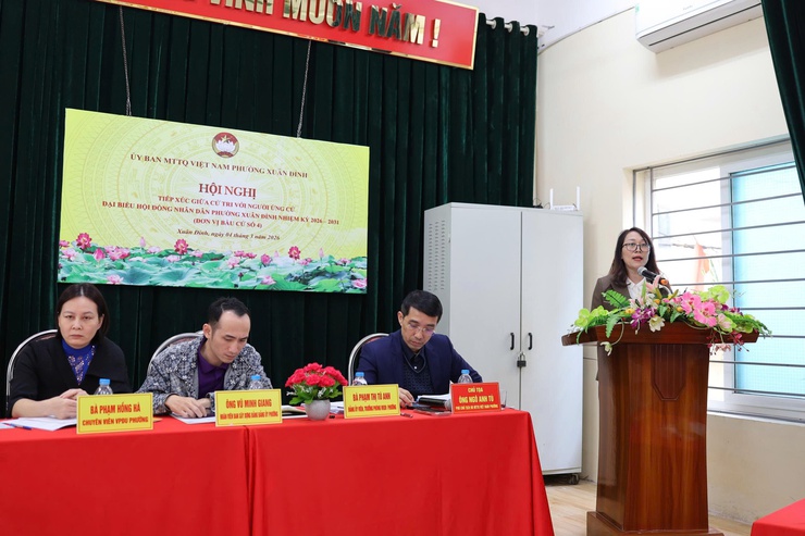 Phường Xuân Đỉnh: Tiếp xúc cử tri tại khu vực bầu cử số 4- Ảnh 4.