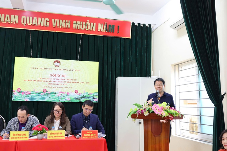 Phường Xuân Đỉnh: Tiếp xúc cử tri tại khu vực bầu cử số 4- Ảnh 5.