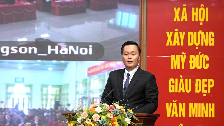 Ứng cử viên đại biểu HĐND thành phố Hà Nội đơn vị bầu cử số 22 tiếp xúc cử tri 4 xã Hương Sơn, Phúc Sơn, Hồng Sơn  và Mỹ Đức- Ảnh 5.