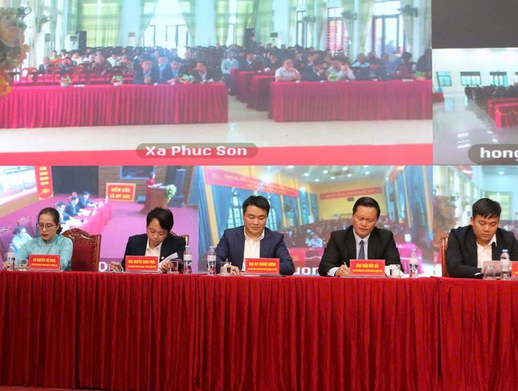 Ứng cử viên đại biểu HĐND thành phố Hà Nội đơn vị bầu cử số 22 tiếp xúc cử tri 4 xã Hương Sơn, Phúc Sơn, Hồng Sơn  và Mỹ Đức- Ảnh 13.