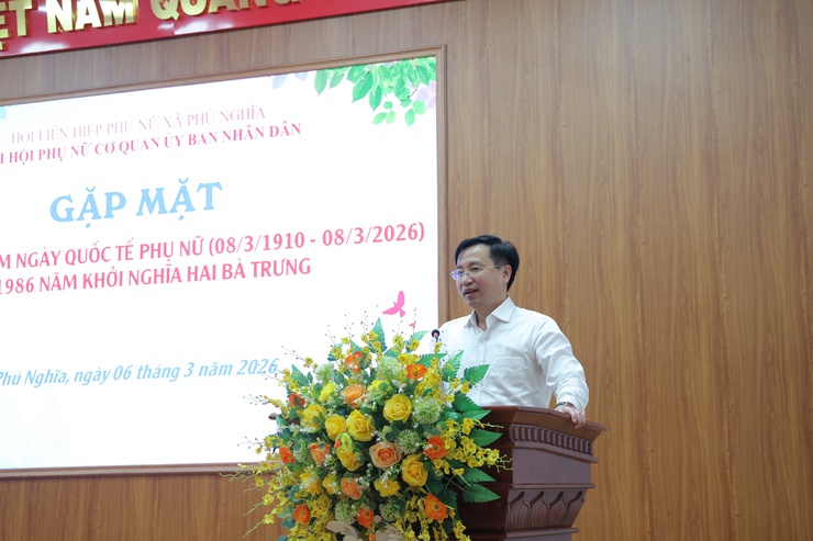 Chi hội Phụ nữ cơ quan Ủy ban nhân dân xã Phú Nghĩa tổ chức Gặp mặt kỷ niệm 116 ngày Quốc tế phụ nữ (08/3/1910 – 08/3/2026) và 1.986 năm khởi nghĩa Hai Bà Trưng- Ảnh 3.