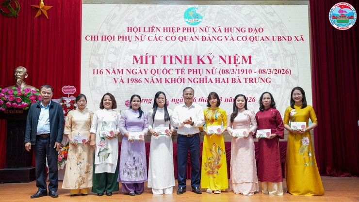 CHI HỘI PHỤ NỮ CÁC CƠ QUAN ĐẢNG PHỐI HỢP CHI HỘI PHỤ NỮ CƠ QUAN UBND XÃ HƯNG ĐẠO TỔ CHỨC MÍT TINH KỶ NIỆM NGÀY QUỐC TẾ PHỤ NỮ 8/3- Ảnh 4.