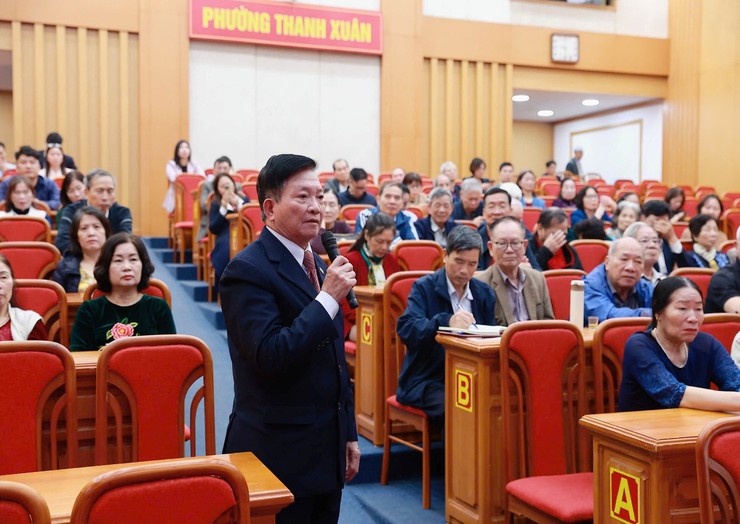 Hội nghị tiếp xúc cử tri tại Đơn vị bầu cử số 5 tăng cường gắn kết giữa người ứng cử với cử tri- Ảnh 8.