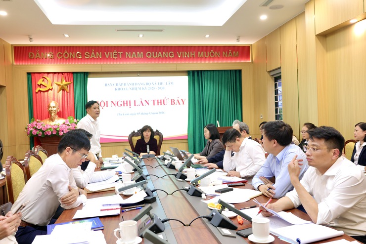 BCH ĐẢNG BỘ XÃ THƯ LÂM KHÓA I,  NHIỆM KỲ 2025-2030 TỔ CHỨC HỘI NGHỊ LẦN THỨ BẢY- Ảnh 9.