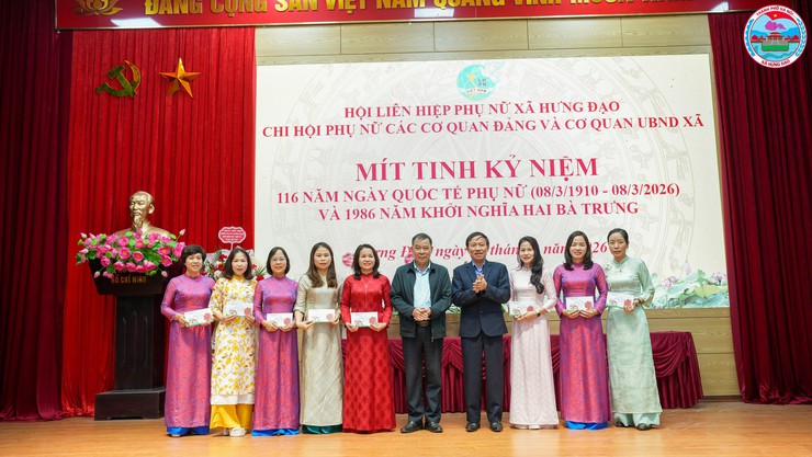 CHI HỘI PHỤ NỮ CÁC CƠ QUAN ĐẢNG PHỐI HỢP CHI HỘI PHỤ NỮ CƠ QUAN UBND XÃ HƯNG ĐẠO TỔ CHỨC MÍT TINH KỶ NIỆM NGÀY QUỐC TẾ PHỤ NỮ 8/3- Ảnh 6.