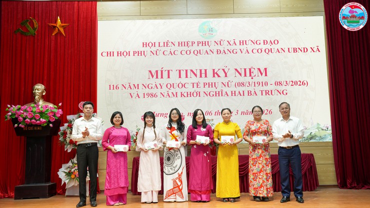CHI HỘI PHỤ NỮ CÁC CƠ QUAN ĐẢNG PHỐI HỢP CHI HỘI PHỤ NỮ CƠ QUAN UBND XÃ HƯNG ĐẠO TỔ CHỨC MÍT TINH KỶ NIỆM NGÀY QUỐC TẾ PHỤ NỮ 8/3- Ảnh 7.