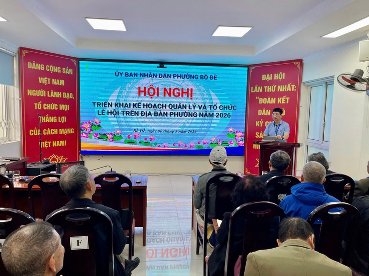 Phường Bồ Đề triển khai kế hoạch quản lý và tổ chức lễ hội trên địa bàn phường năm 2026. - Ảnh 1.