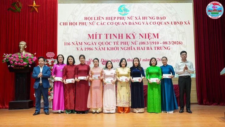 CHI HỘI PHỤ NỮ CÁC CƠ QUAN ĐẢNG PHỐI HỢP CHI HỘI PHỤ NỮ CƠ QUAN UBND XÃ HƯNG ĐẠO TỔ CHỨC MÍT TINH KỶ NIỆM NGÀY QUỐC TẾ PHỤ NỮ 8/3- Ảnh 8.