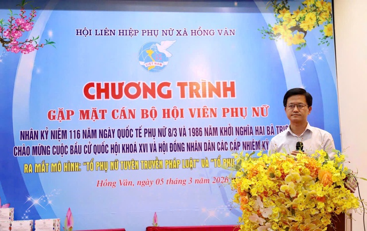 Hội Phụ nữ xã Hồng Vân gặp mặt kỷ niệm Ngày Quốc tế Phụ nữ 8/3 - Ảnh 10.