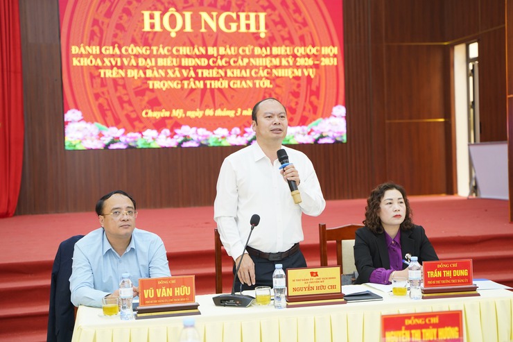 Tiếp tục đẩy nhanh nhiệm vụ, công tác chuẩn bị để ngày bầu cử thực sự là ngày hội của toàn dân- Ảnh 1.