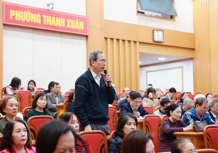 Hội nghị tiếp xúc cử tri tại Đơn vị bầu cử số 5 tăng cường gắn kết giữa người ứng cử với cử tri- Ảnh 9.