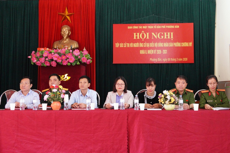 Người ứng cử đại biểu HĐND phường Chương Mỹ khóa II, nhiệm kỳ 2026–2031 tại đơn vị bầu cử số 6 tiếp xúc cử tri Tổ dân phố Phương Bản- Ảnh 2.