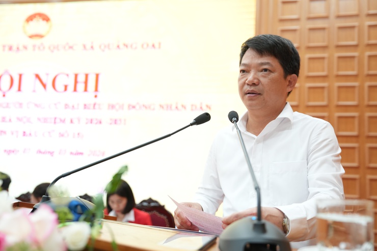 Hội nghị tiếp xúc cử tri vận động bầu cử tại đơn vị số 15, HĐND TP Hà Nội- Ảnh 9.