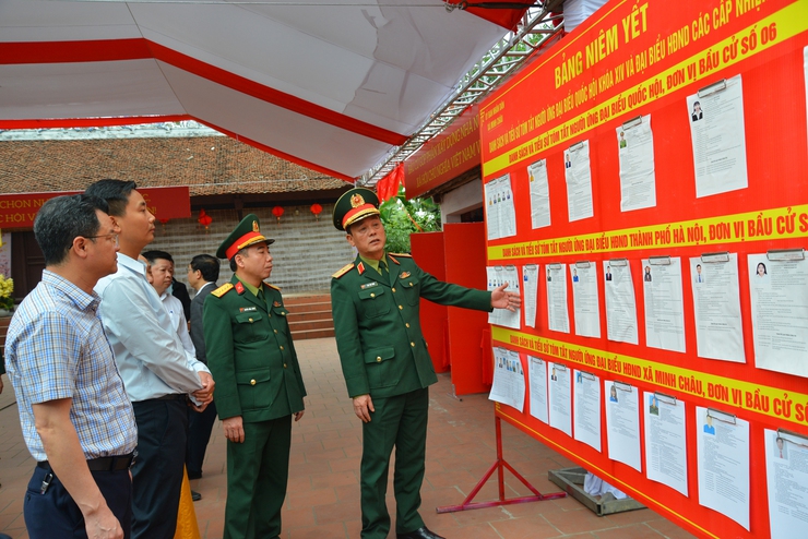 Đoàn công tác số 12 của Thành phố Hà Nội kiểm tra công tác chuẩn bị bầu cử tại 8 xã thuộc đơn vị bầu cử số 15- Ảnh 2.